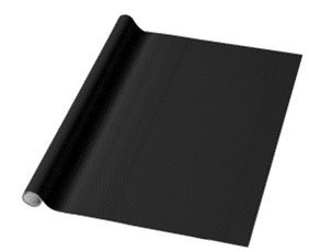 [PB-502] Zwart cadeaupapier 3 m x 70 cm